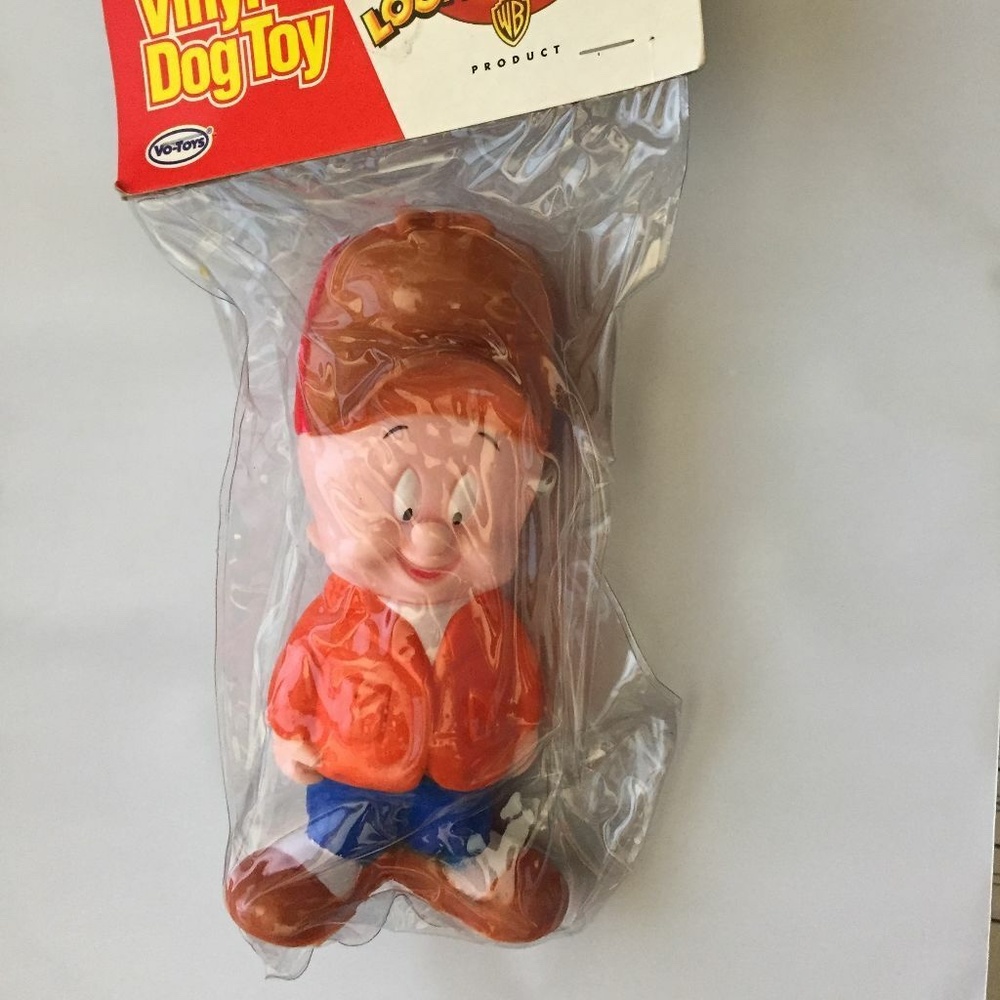 VIP Vo-Toys SOFT vinyl Looney Tunes Elmer Fudd dog toy 5 Inch 1995 VTG Vintage